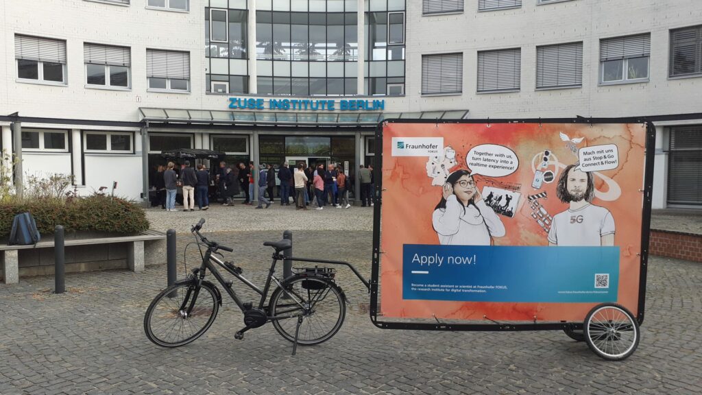 Fahrradwerbung in Berlin am Zuse Institut